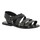 Παπούτσια Γυναίκα Σανδάλια / Πέδιλα Gianluca - L'artigiano Del Cuoio 508 U NERO CUOIO Black