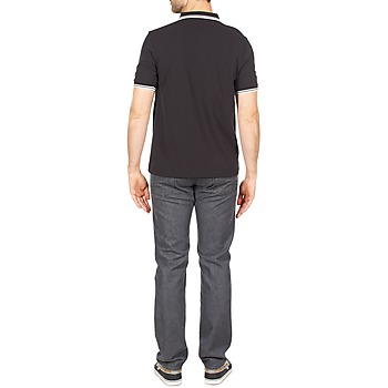 Fred Perry SLIM FIT TWIN TIPPED Black / Άσπρο