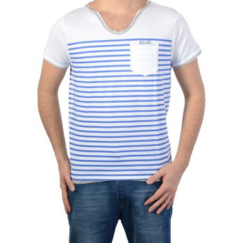 Υφασμάτινα Άνδρας T-shirt με κοντά μανίκια Deeluxe 77831 Άσπρο