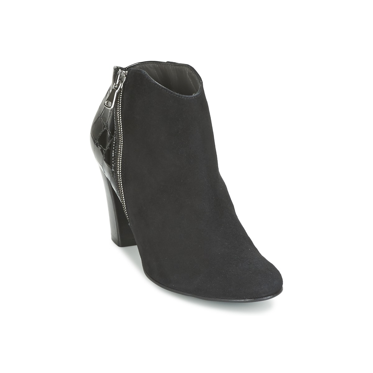 Παπούτσια Γυναίκα Χαμηλές Μπότες France Mode NANTES Black / Verni