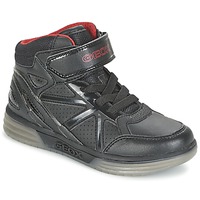 Παπούτσια Αγόρι Ψηλά Sneakers Geox ARGONAT BOY Black / Red