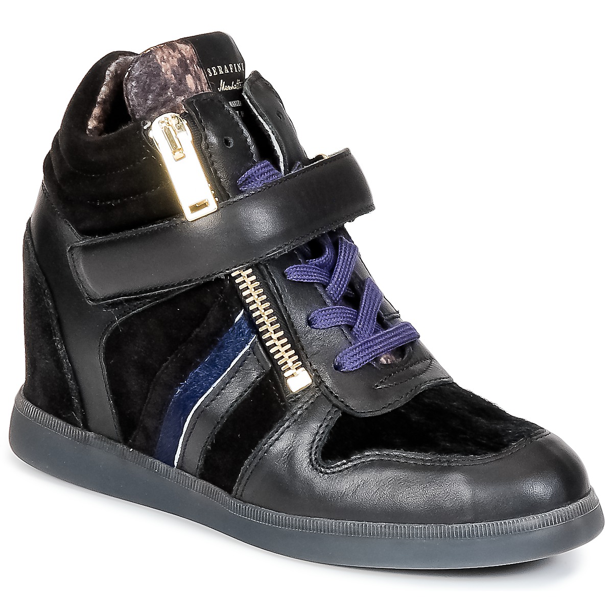 Παπούτσια Γυναίκα Ψηλά Sneakers Serafini LEXINGTON Black