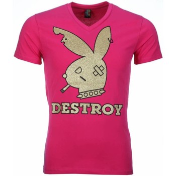Υφασμάτινα Άνδρας T-shirt με κοντά μανίκια Local Fanatic 6320762 Ροζ