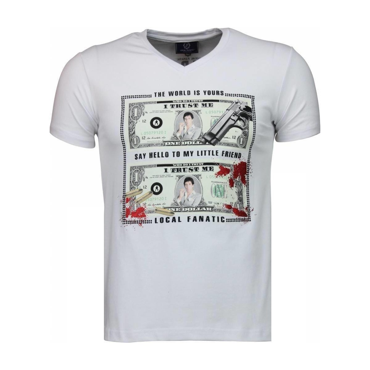 Υφασμάτινα Άνδρας T-shirt με κοντά μανίκια Local Fanatic 15221950 Άσπρο