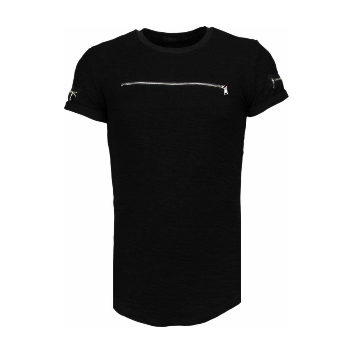 Υφασμάτινα Άνδρας T-shirt με κοντά μανίκια Justing 31872014 Black