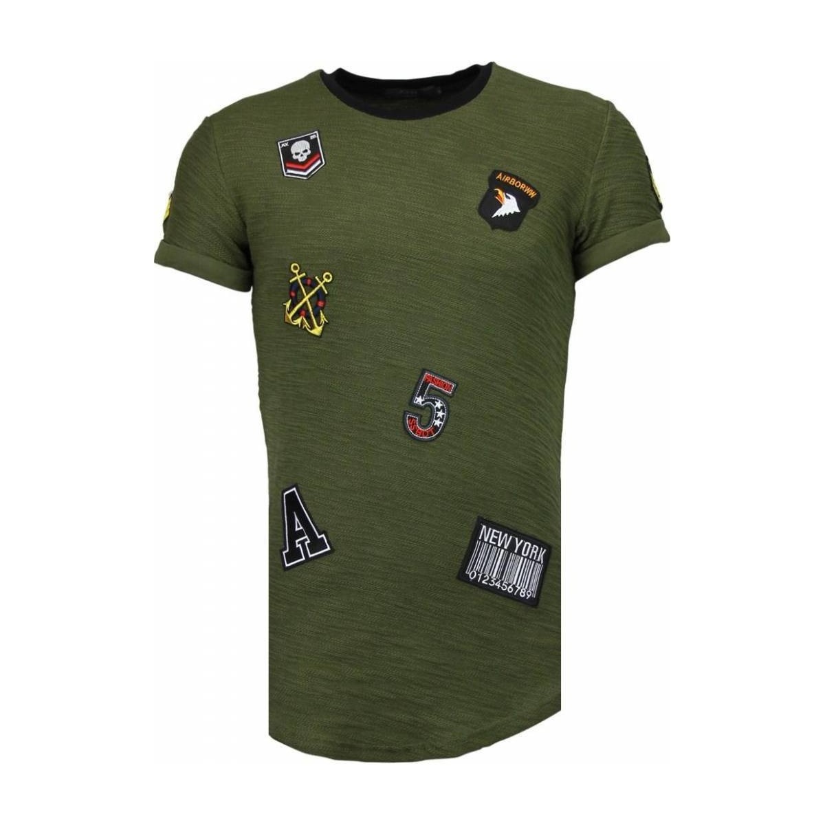 Υφασμάτινα Άνδρας T-shirt με κοντά μανίκια Justing 31879616 Green