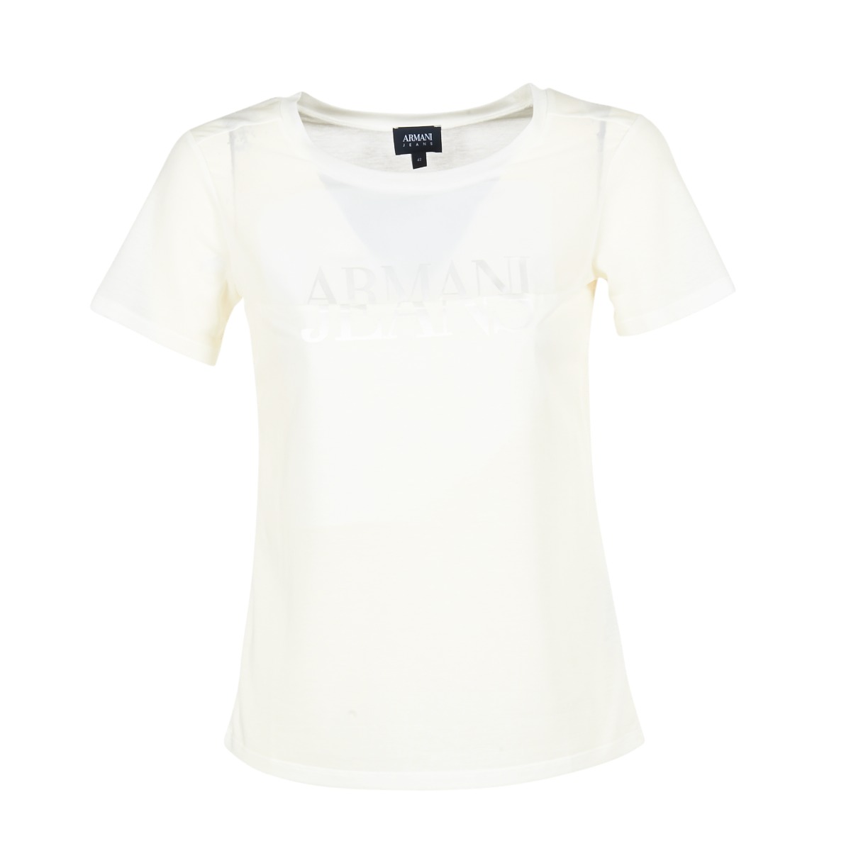 Υφασμάτινα Γυναίκα T-shirt με κοντά μανίκια Armani jeans KAJOLA Άσπρο
