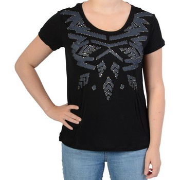 Υφασμάτινα Γυναίκα T-shirt με κοντά μανίκια Kaporal 88087 Black