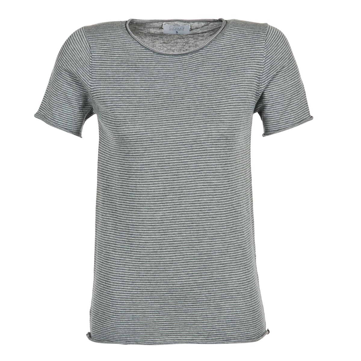 Υφασμάτινα Γυναίκα T-shirt με κοντά μανίκια Casual Attitude GENIUS Grey