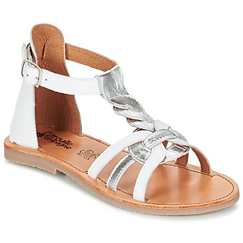 Παπούτσια Κορίτσι Σανδάλια / Πέδιλα Citrouille et Compagnie GITANOLO Άσπρο / Silver