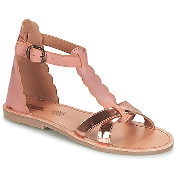 Παπούτσια Κορίτσι Σανδάλια / Πέδιλα Citrouille et Compagnie GUBUDU Ροζ / Gold