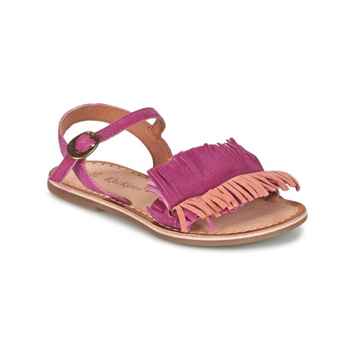 Παπούτσια Κορίτσι Σανδάλια / Πέδιλα Kickers DIXFROUFROU KID Fuchsia / Corail