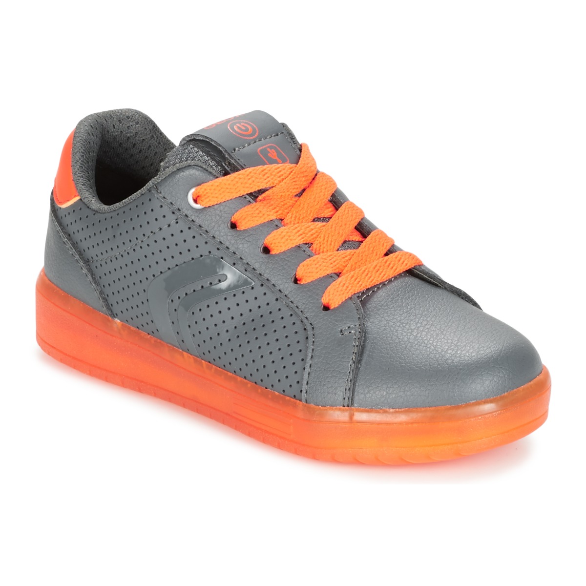 Παπούτσια Αγόρι Χαμηλά Sneakers Geox J KOMMODOR B.B Grey / Orange