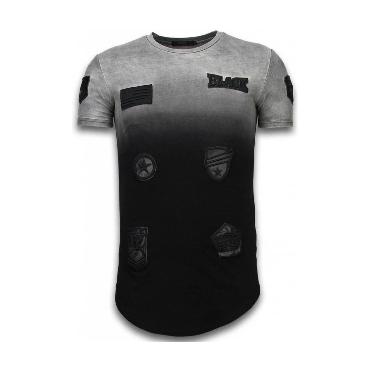 Υφασμάτινα Άνδρας T-shirt με κοντά μανίκια Justing 46497164 Black