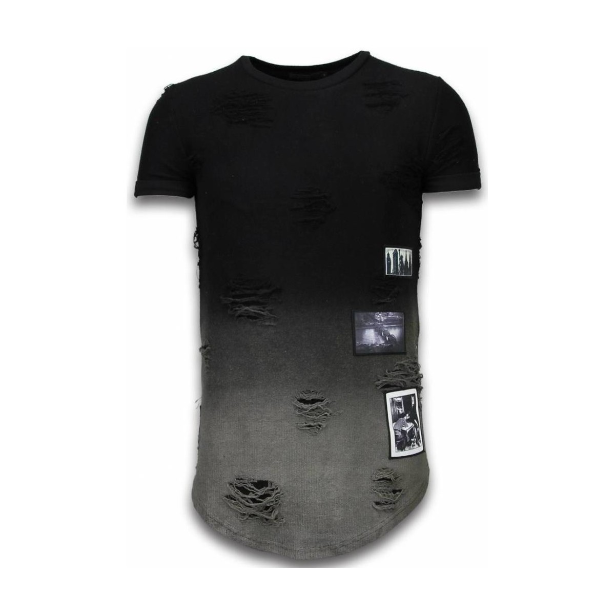 Υφασμάτινα Άνδρας T-shirt με κοντά μανίκια Justing 46493828 Black