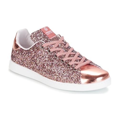Παπούτσια Γυναίκα Χαμηλά Sneakers Victoria DEPORTIVO BASKET GLITTER Ροζ