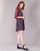 Υφασμάτινα Γυναίκα Κοντά Φορέματα Sisley CEPAME Black / Red / Μπλέ