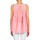 Υφασμάτινα Γυναίκα Αμάνικα / T-shirts χωρίς μανίκια Manoush AJOURE CARRE Άσπρο / Ροζ