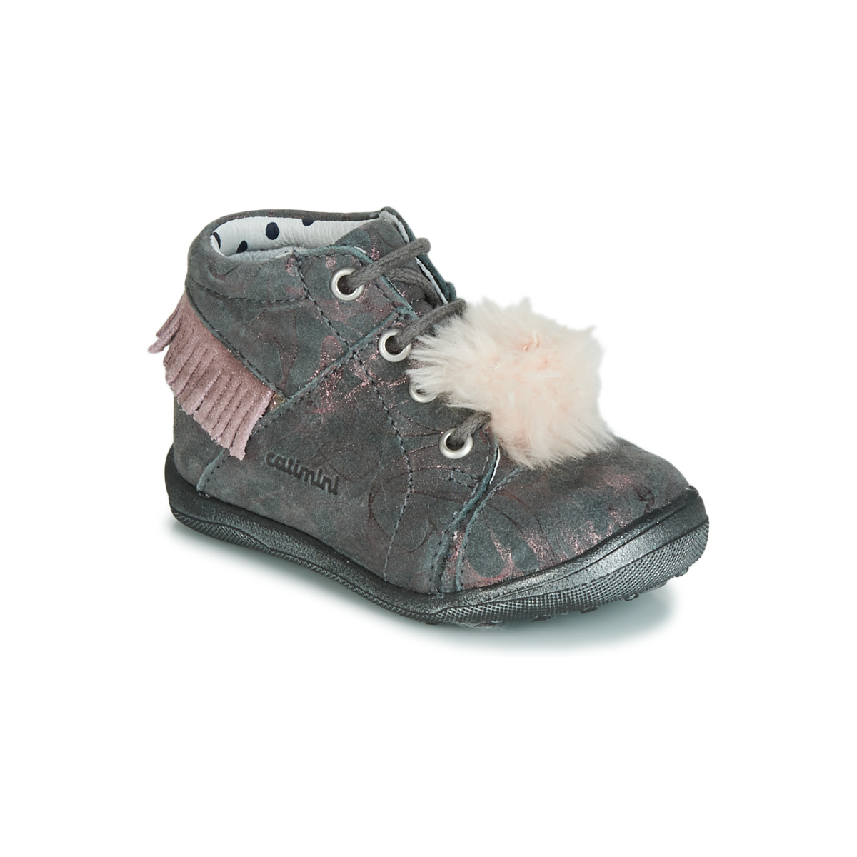 Παπούτσια Κορίτσι Ψηλά Sneakers Catimini PEPITA Grey / Ροζ
