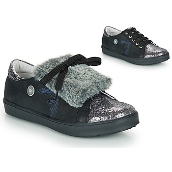 Παπούτσια Κορίτσι Χαμηλά Sneakers Catimini MARGOTTE Black / Silver