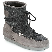Παπούτσια Γυναίκα Snow boots Moon Boot FAR SIDE LOW SUEDE GLITTER Black / Grey