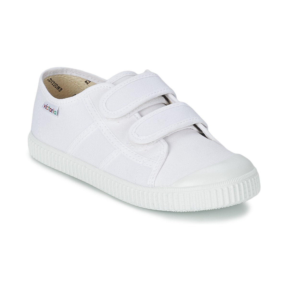 Παπούτσια Παιδί Χαμηλά Sneakers Victoria BLUCHER LONA DOS VELCROS Άσπρο