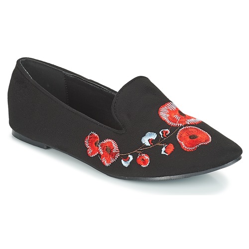 Παπούτσια Γυναίκα Μοκασσίνια Moony Mood JASMINY Black / Fleur