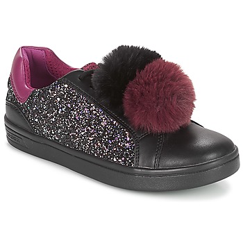Παπούτσια Κορίτσι Χαμηλά Sneakers Geox J DJROCK GIRL Black / Violet