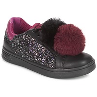 Παπούτσια Κορίτσι Χαμηλά Sneakers Geox J DJROCK GIRL Black / Violet