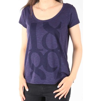 Υφασμάτινα Γυναίκα T-shirt με κοντά μανίκια Lee T-Shirt  Scoop Mystic Plum 40KFL87 Μπλέ