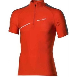 Υφασμάτινα Άνδρας T-shirts & Μπλούζες Asics 1/2 ZIP TOP FW12 421016-0540 Orange