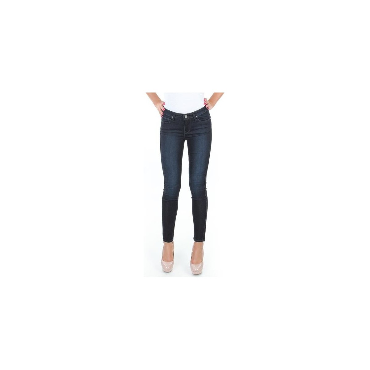 Υφασμάτινα Γυναίκα Skinny jeans Lee Scarlett L526SWWO Μπλέ