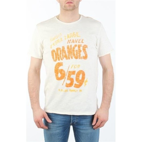 Υφασμάτινα Άνδρας T-shirts & Μπλούζες Lee MARCANTILE L668ABBC Άσπρο