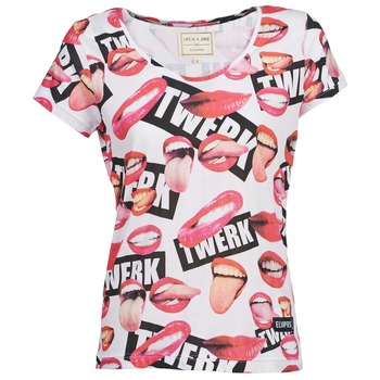 Υφασμάτινα Γυναίκα T-shirt με κοντά μανίκια Eleven Paris HEKATE Άσπρο / Ροζ