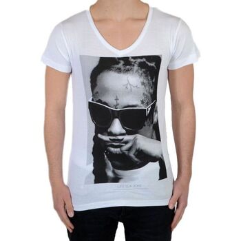 Υφασμάτινα Αγόρι T-shirt με κοντά μανίκια Eleven Paris 40289 Άσπρο