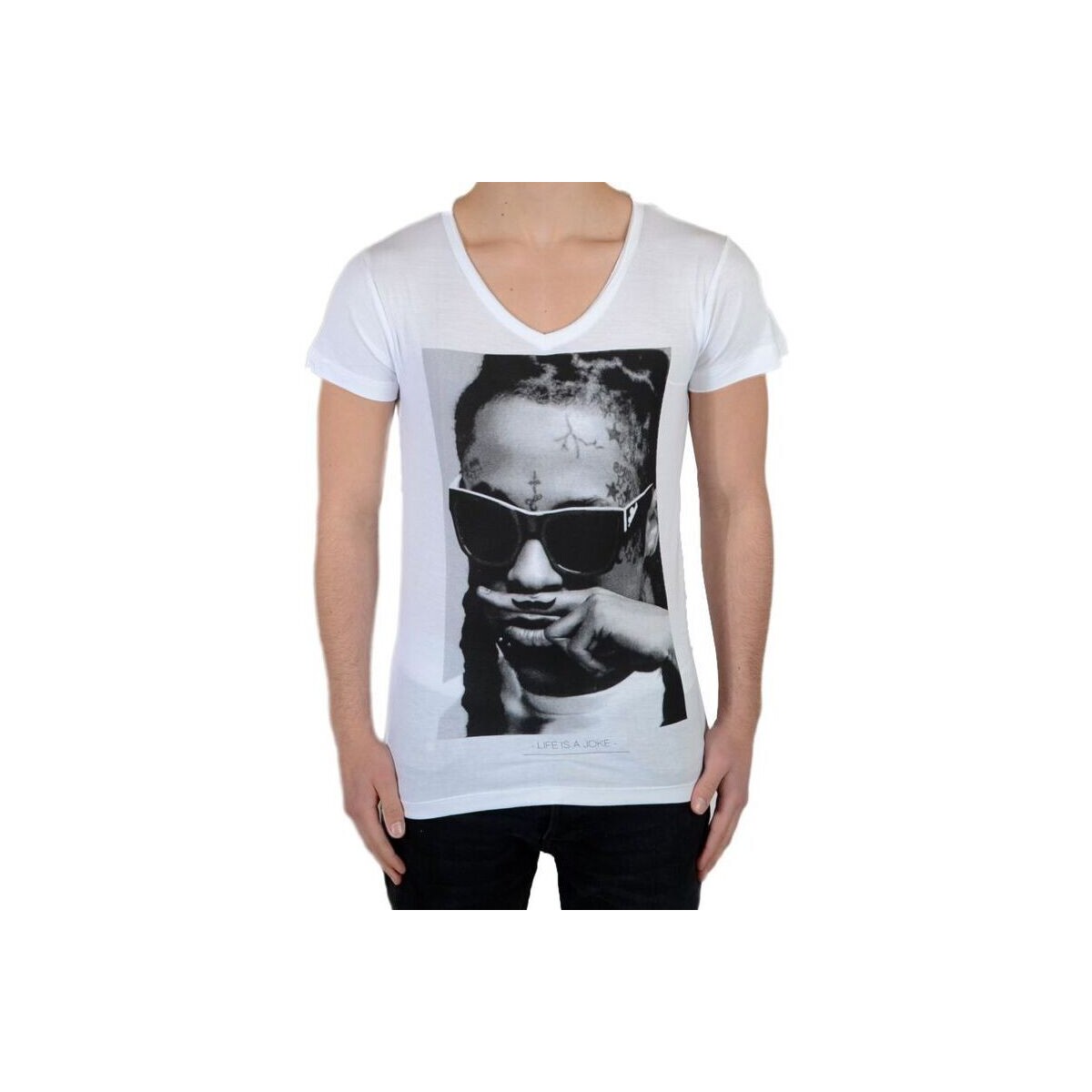 Υφασμάτινα Κορίτσι T-shirt με κοντά μανίκια Eleven Paris 40289 Άσπρο