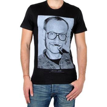 Υφασμάτινα Άνδρας T-shirt με κοντά μανίκια Eleven Paris 22654 Black