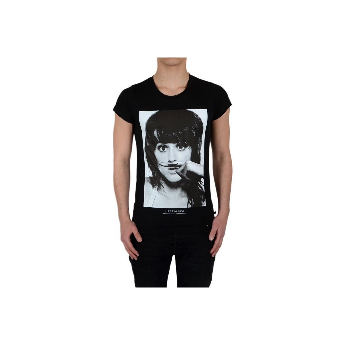 Υφασμάτινα Κορίτσι T-shirt με κοντά μανίκια Eleven Paris 40401 Black