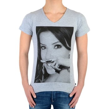 Υφασμάτινα Κορίτσι T-shirt με κοντά μανίκια Eleven Paris 39407 Grey