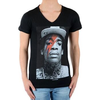 Υφασμάτινα Αγόρι T-shirt με κοντά μανίκια Eleven Paris 42691 Black