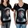 Υφασμάτινα Κορίτσι T-shirt με κοντά μανίκια Eleven Paris 42691 Black