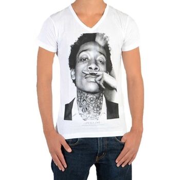 Υφασμάτινα Αγόρι T-shirt με κοντά μανίκια Eleven Paris 34553 Άσπρο