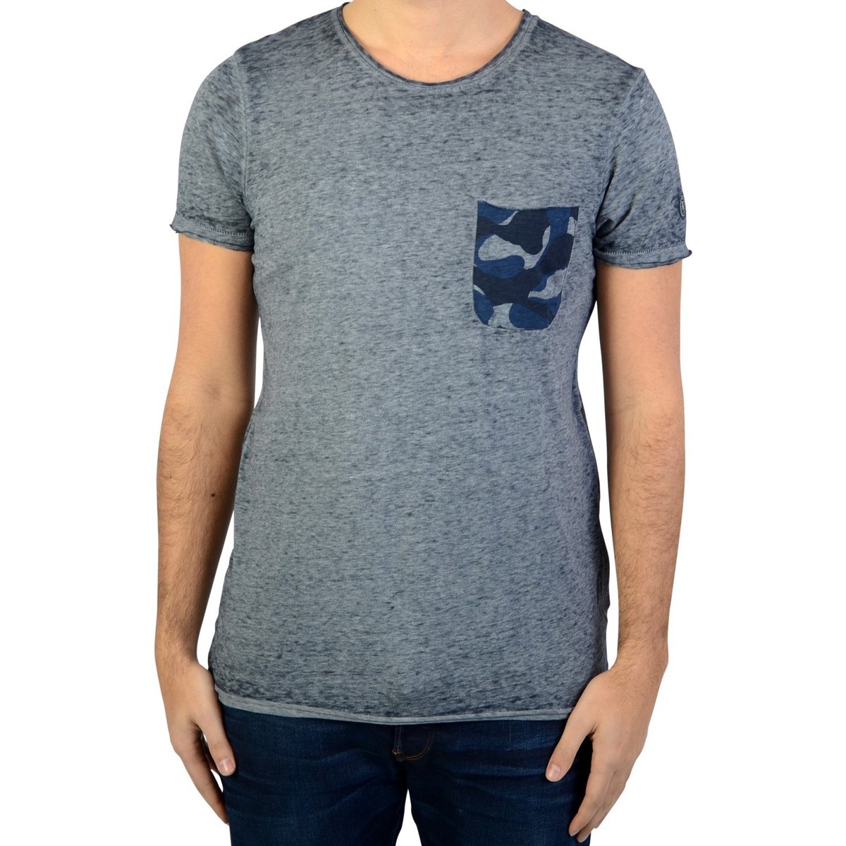 Υφασμάτινα Άνδρας T-shirt με κοντά μανίκια Le Temps des Cerises 108039 Μπλέ