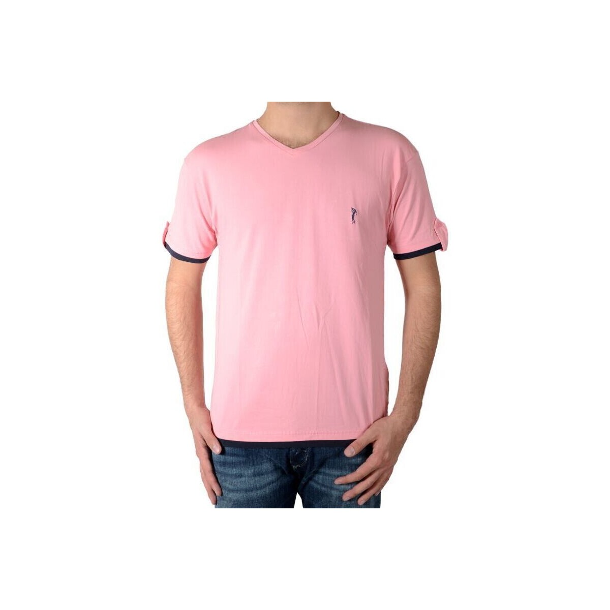 Υφασμάτινα Άνδρας T-shirt με κοντά μανίκια Marion Roth 55790 Ροζ