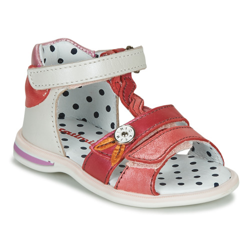 Παπούτσια Κορίτσι Σανδάλια / Πέδιλα Catimini GOROKA Άσπρο / Ροζ