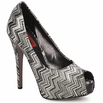 Παπούτσια Γυναίκα Γόβες Missoni RM72 Black / Argenté