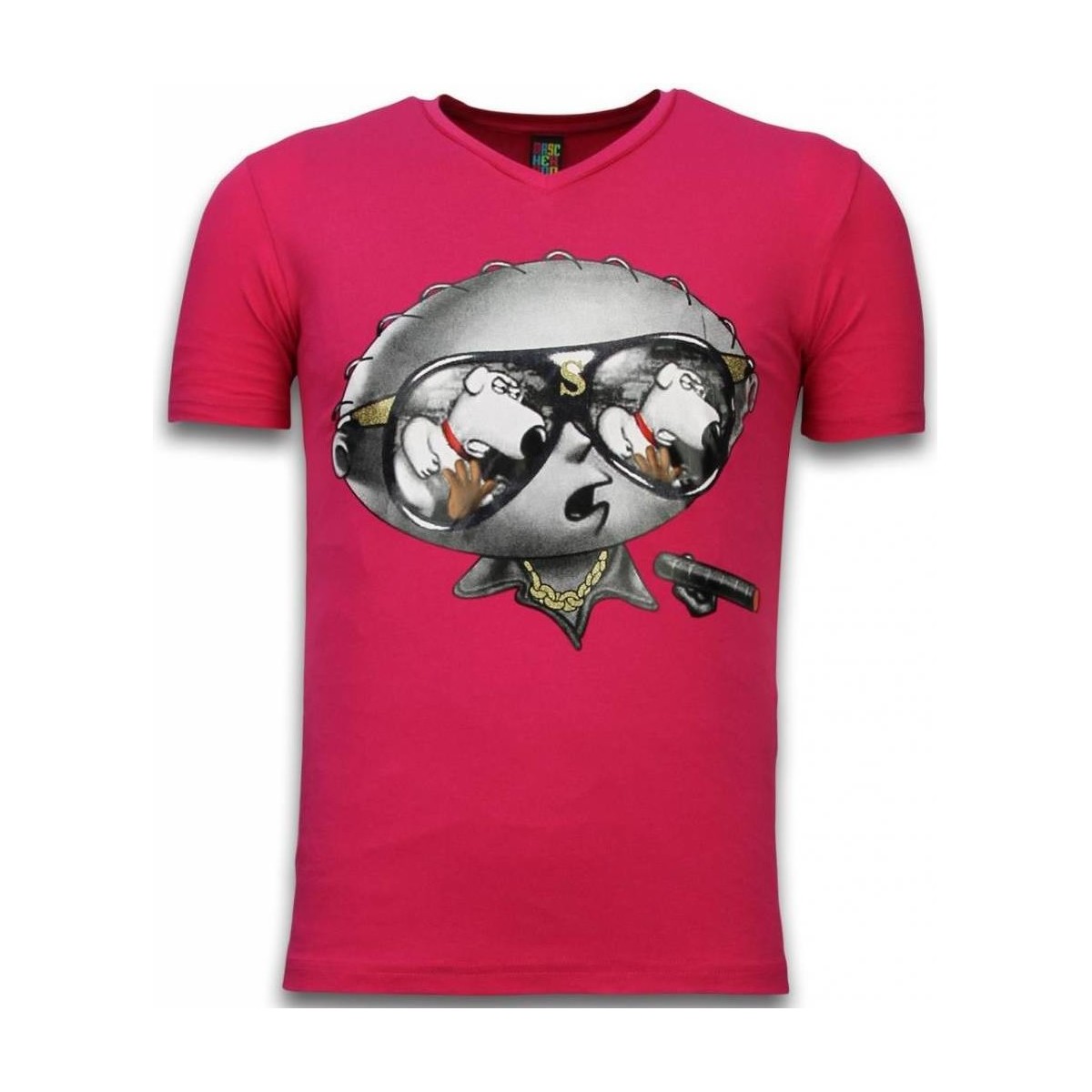 Υφασμάτινα Άνδρας T-shirt με κοντά μανίκια Local Fanatic 75944495 Ροζ