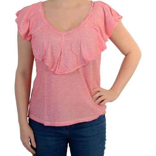 Υφασμάτινα Γυναίκα T-shirts & Μπλούζες Pepe jeans 92556 Ροζ